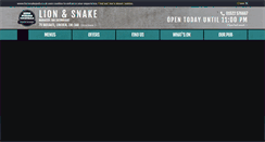 Desktop Screenshot of lionsnakepub.co.uk